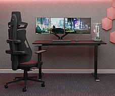 Ігрове комп'ютерне крісло для геймерів Cyberlux V8 Fabric Red, фото 4