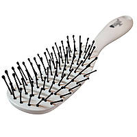 Щітка для волосся скелетна продувна біла, глянець