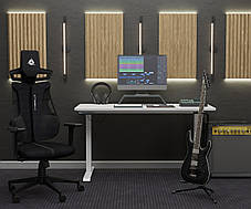 Геймерське тканинне крісло для ком'ютера Cyberlux V8 Fabric Black, фото 2