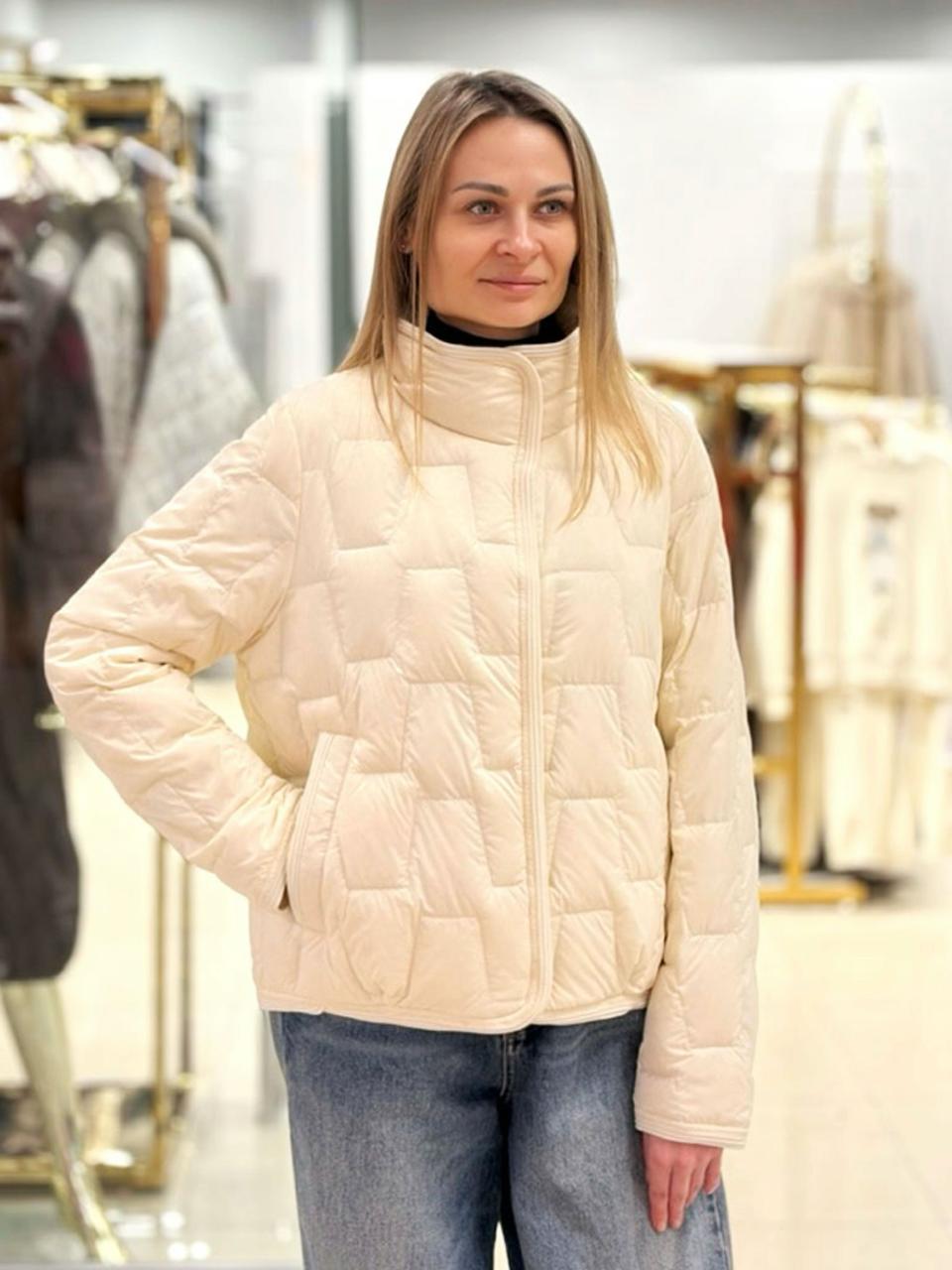 Жіноча куртка CHANEVIA 25115 Cream White