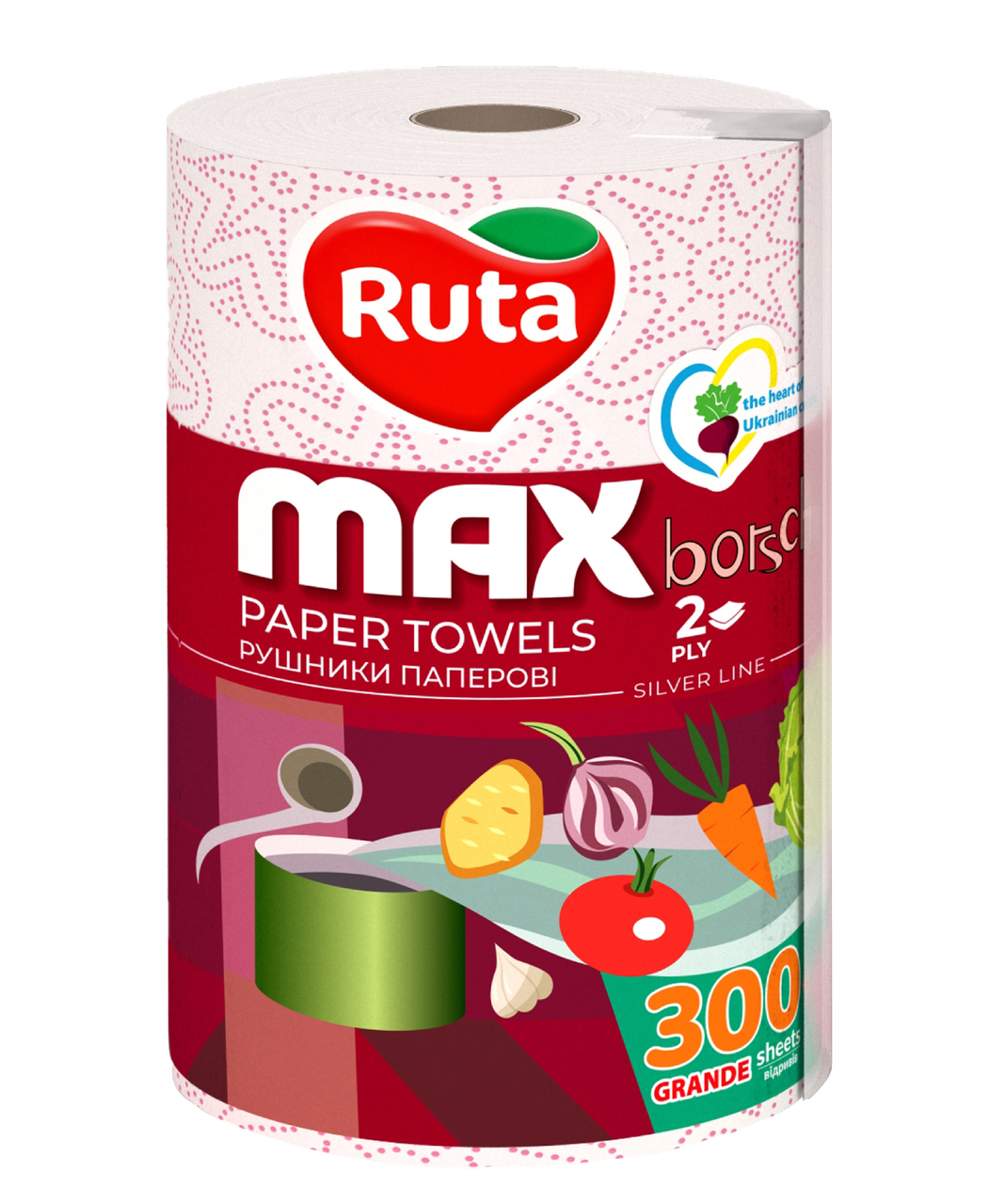 Рушники паперові Ruta Max 300 відривів