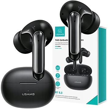 Вакуумні блютуз навушники з шумозаглушенням бездротові Bluetooth навушники з мікрофоном зручні чорні Usams