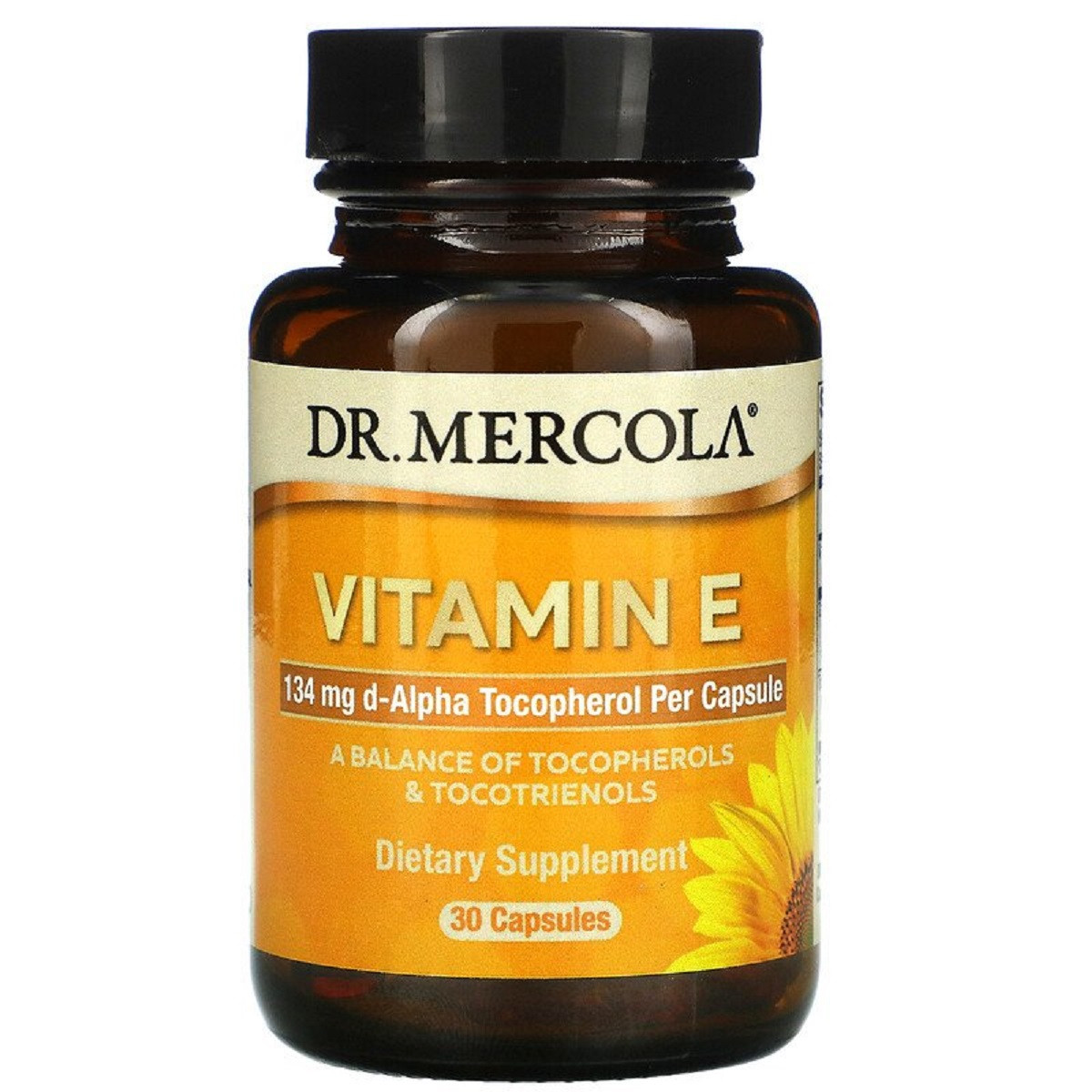 Вітамін E Dr Mercola 30 капсул, фото 1