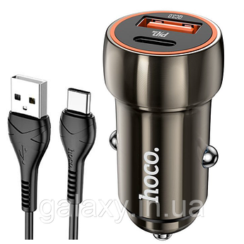 Зарядний пристрій Hoco USB/Type-C PD/QC + кабель Type-C Z46A