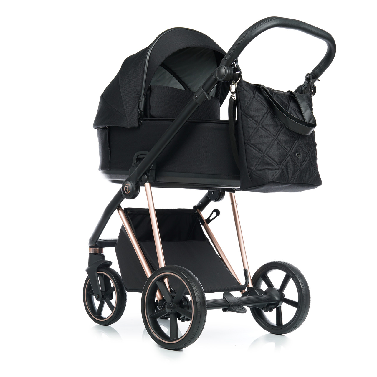Коляска 2 в 1 Roan Ivi Raven Rose Gold