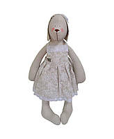 Інтер'єрна іграшка собака у сукні White Rose велик ТМ ПРОВАНС