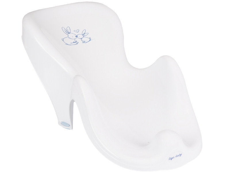 Гірка дитяча для купання антиковзка Bunny white