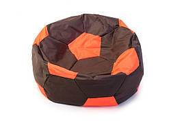 Крісло м'яч «BOOM» 120см коричнево-помаранчевий