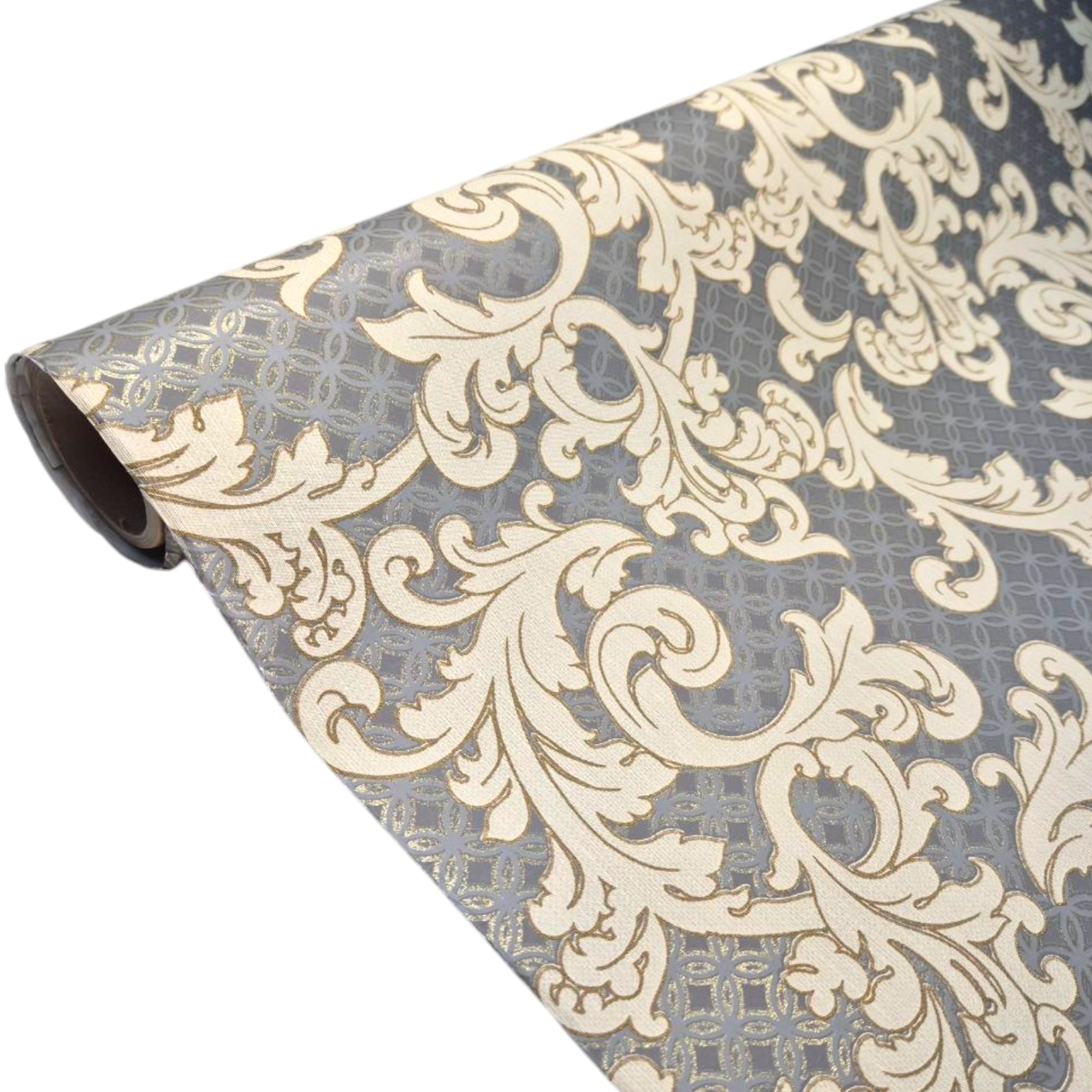 Шпалери вінілові на флізеліновій основі 10.05 × 1.06 м 31507, сірі, бежеві для вітальні, спальні, коридору, фото 1