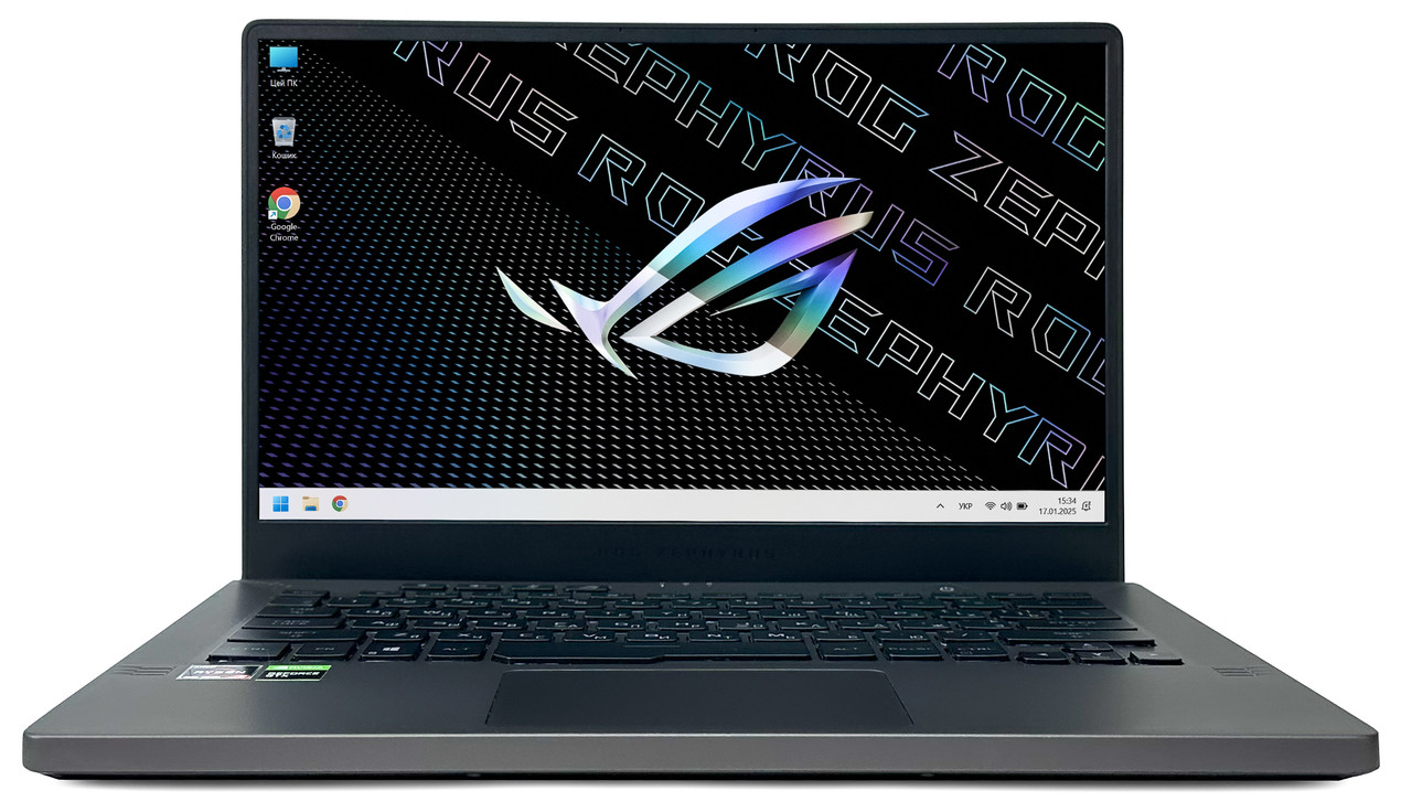 Ноутбук Asus ROG Zephyrus G14 GA401IU: AMD Ryzen 7 4800HS / RAM 16 ГБ / GeForce GTX 1660 Ti / SSD 512 ГБ / 14"