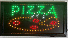 Світлодіодна вивіска "Pizza". Розмір: 48см х 25см.