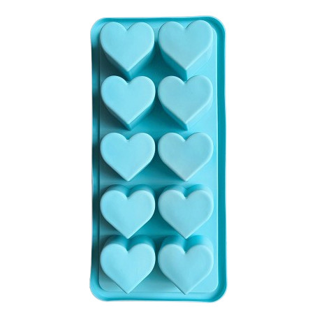 Форма Серця високі на 10шт (Колір в асортименті)