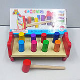 Розвиваюча дерев'яна іграшка Стукалка (MD0911), фото 7