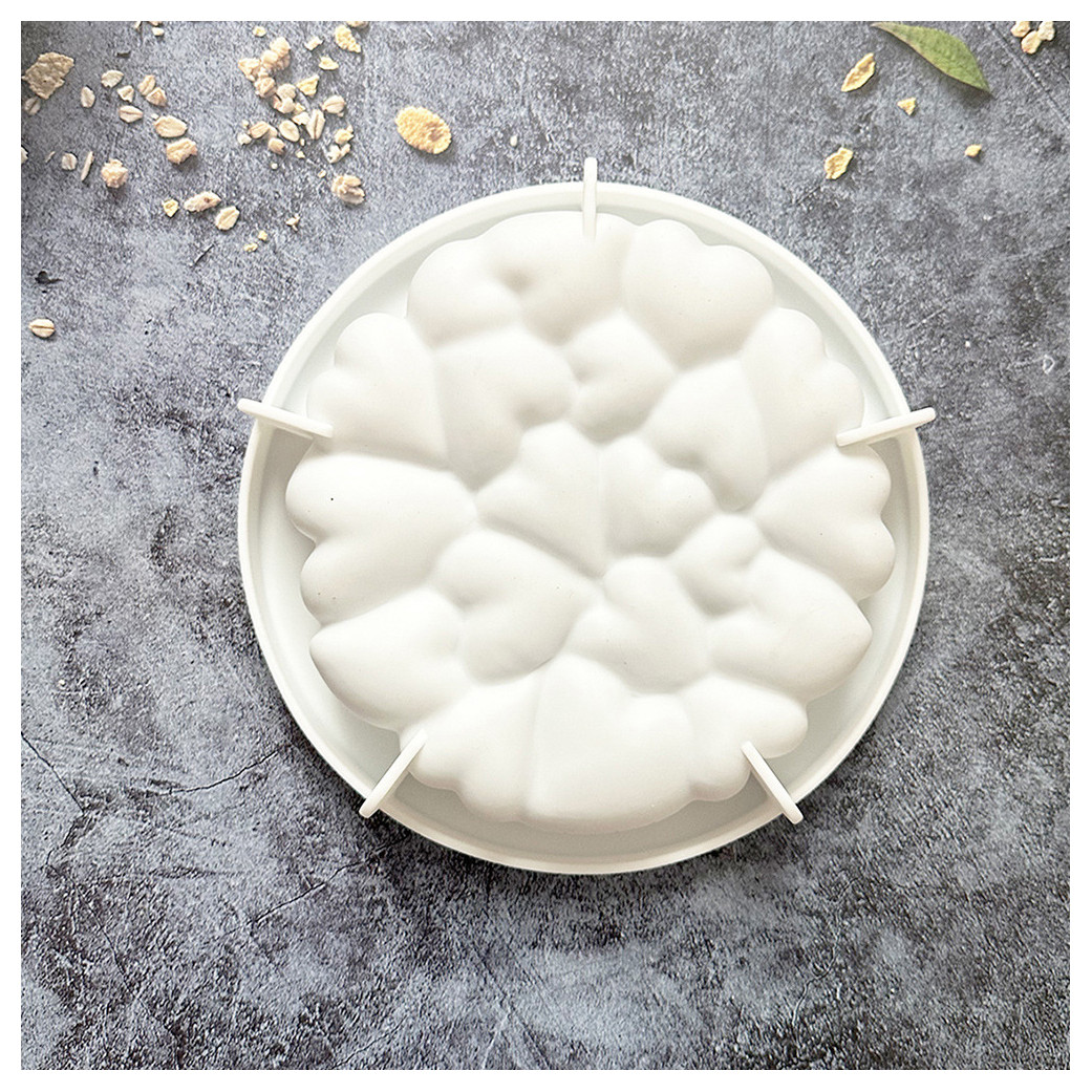 Силіконова форма для євродесертів Серця