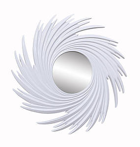 Дзеркало Khepri/Хепрі біле d 96 см ТМ Міро-Марк