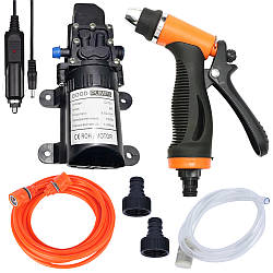 Міні мийка високого тиску 5,5л/хв (8А/100Вт/12В) від прикурювача / Портативна автомийка / Мийка для авто