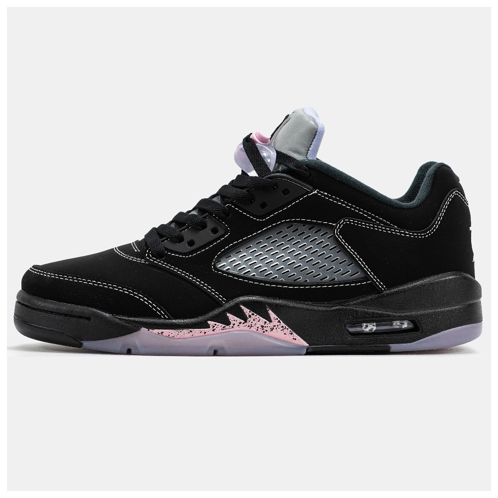 Чоловічі / жіночі кросівки Nike Air Jordan 5 Retro Low Dongdan, чорні низькі кросівки найк аір джордан V