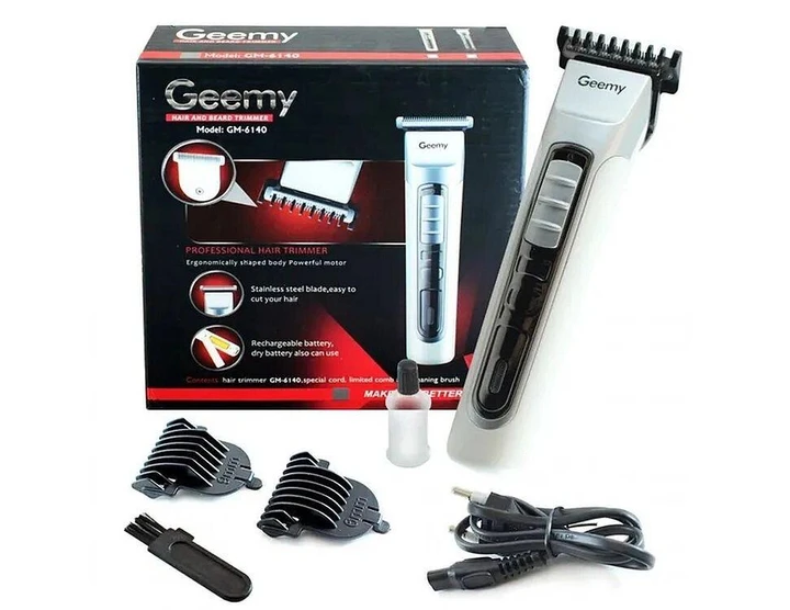 Машинка для стрижки волосся акумуляторна Geemy GM-725 60шт 7032