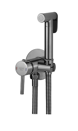 Гiгiенiчний душ зi змiшувачем прихованого монтажу MONE Deluxe 3225350GR Gun Grey, фото 1