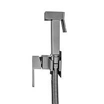 Гiгiенiчний душ зi змiшувачем прихованого монтажу MONE Deluxe 3306306GR Gun Grey, фото 4