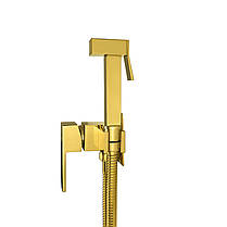 Гiгiенiчний душ зi змiшувачем прихованого монтажу MONE Deluxe 3306306G Gold, фото 3