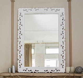 Дзеркало Версаль 97*86 см білий ТМ Міро-Марк