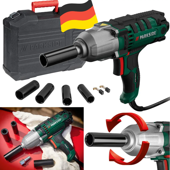Електричний ударний гайковерт PARKSIDE PDSSE 550 A1 (550 Вт, 500 Нм, Німеччина), фото 1