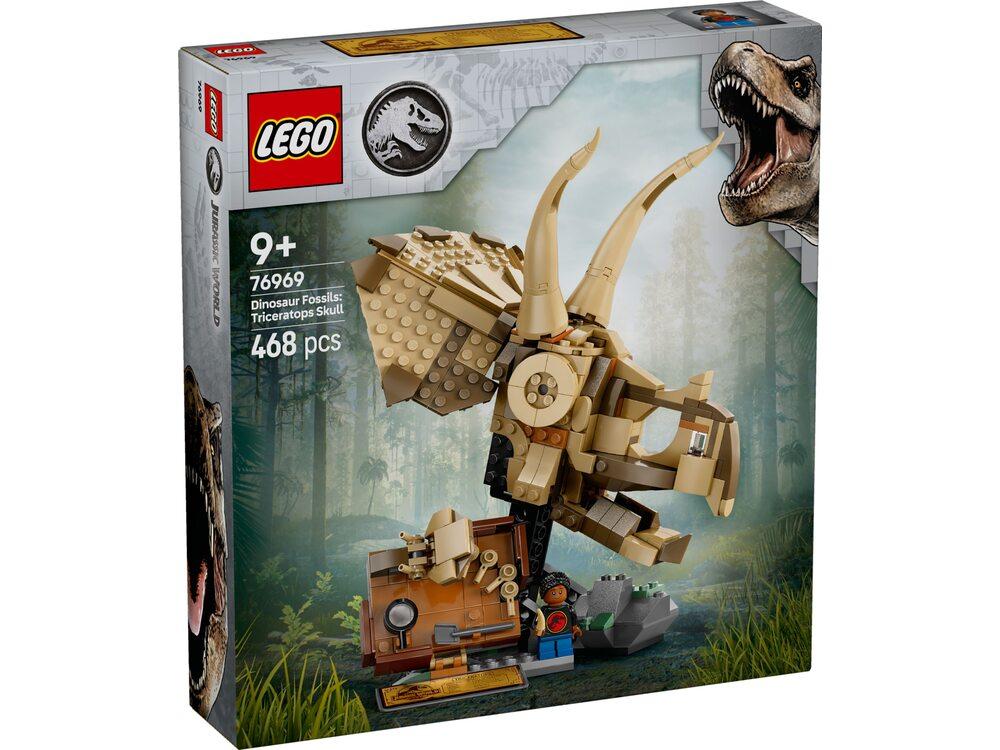 LEGO Jurassic World Скам'янілості динозаврів Череп трицератопса [76969], фото 1