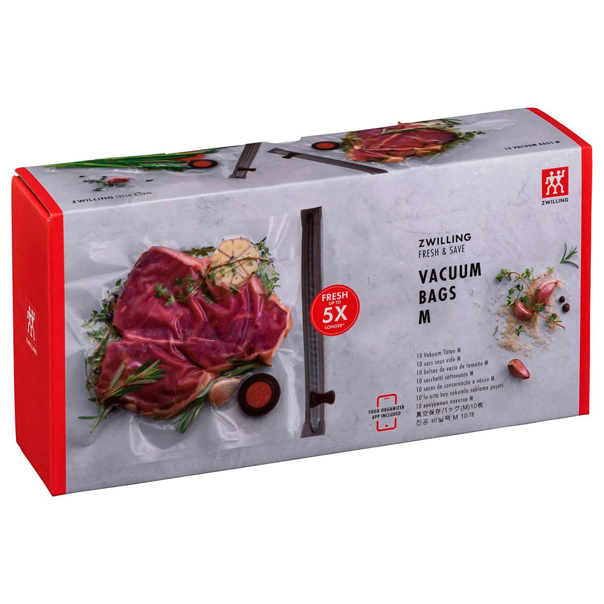 Набір пакетів для вакууматора Zwilling J.A. Henckels Fresh & Save розмір M 10 шт 36800-220