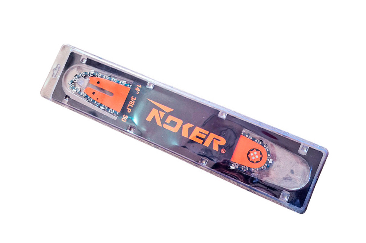 Набір для пили Noker 14" (35 см) x 3/8" x 50 зубців — комплект полотен (1 шліфоване + 1 цільне)