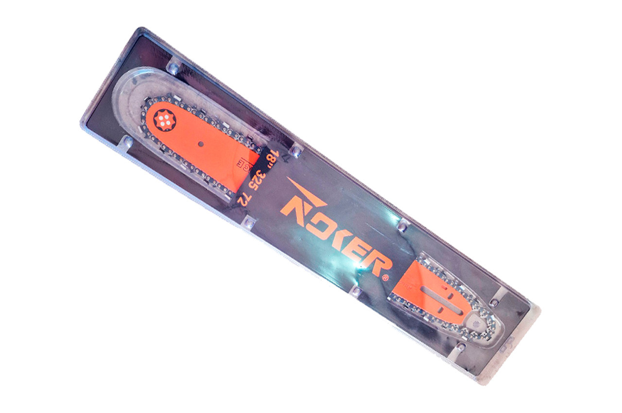 Набір для пили Noker 18" (45 см) x 0,325" x 72 зубці — професійний комплект полотен (1 шліфоване + 1 цільне)