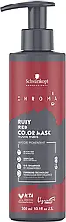 Тонувальна бондинг-маска "Темний русявий екстра червоний" SCHWARZKOPF Chroma ID Bonding Color Mask 6-88 300 мл