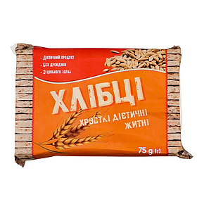 Хлібці хрусткі житні, 75 г