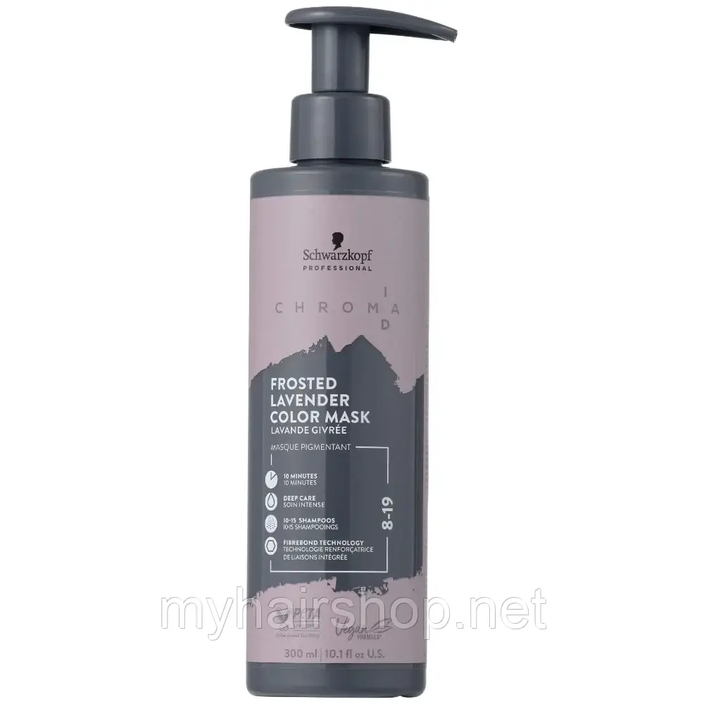 Тоніруюча бондинг-маска "Світлий русявий андре фіолет" SCHWARZKOPF Chroma ID Bonding Color Mask 8-19 300 мл