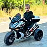 Дитячий електро мотоцикл триколісний на акумуляторі Bambi M 4852 для дітей 3-8 років білий, фото 9