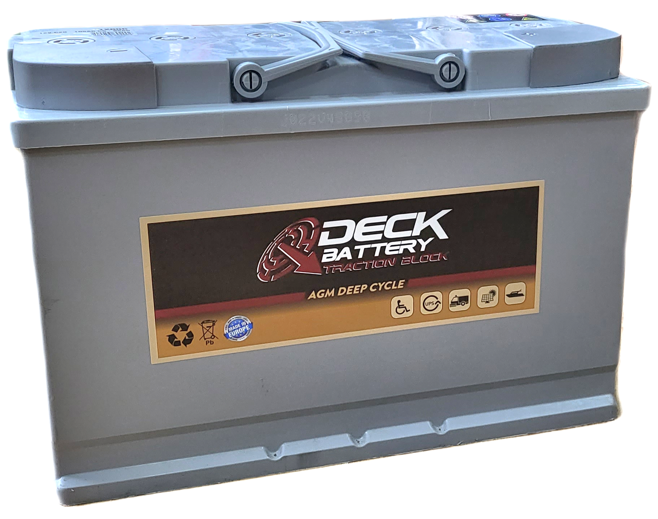 Тяговий акумулятор для квартир та будинків 105Aг MONBAT DECK AGM DEEP CYCLE (-/+) 345x175x230