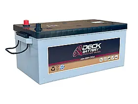 Тяговий акумулятор для дому 220Ah DECK AGM DEEP CYCLE (+/-) (MONBAT, Болгарія) EN1250 518x274x242