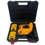 Лобзик бездротовий з підсвіткою та 2 акумуляторами 21V для різки по дереву металу електричний в кейсі, фото 8