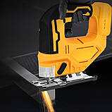 Лобзик бездротовий з підсвіткою та 2 акумуляторами 21V для різки по дереву металу електричний в кейсі, фото 5