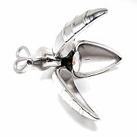 Анальна пробка замок Extra large Stainless Steel Anal Lock, серебро