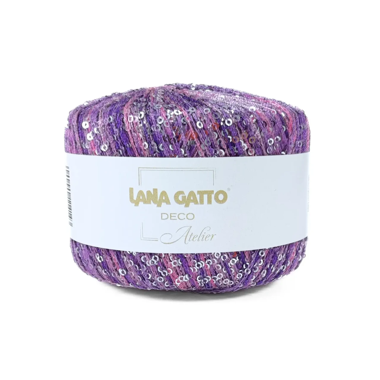 Пряжа Deco/Деко, фіолетовий-бузковий мікс 30909, Lana Gatto
