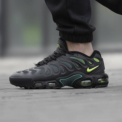 Чоловічі Кросівки Nike Air Max TN Plus Drift Black Green Strike / Найк Аїр Макс ТН Плюс Дріфт Чорні із Зеленим, фото 1