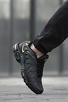 Чоловічі Кросівки Nike Air Max TN Plus Drift Black Green Strike / Найк Аїр Макс ТН Плюс Дріфт Чорні із Зеленим, фото 3