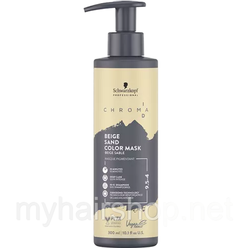 Тоніруюча бондинг-маска "Світлий блондин бежевий" SCHWARZKOPF Chroma ID Bonding Color Mask 9,5-4 300 мл