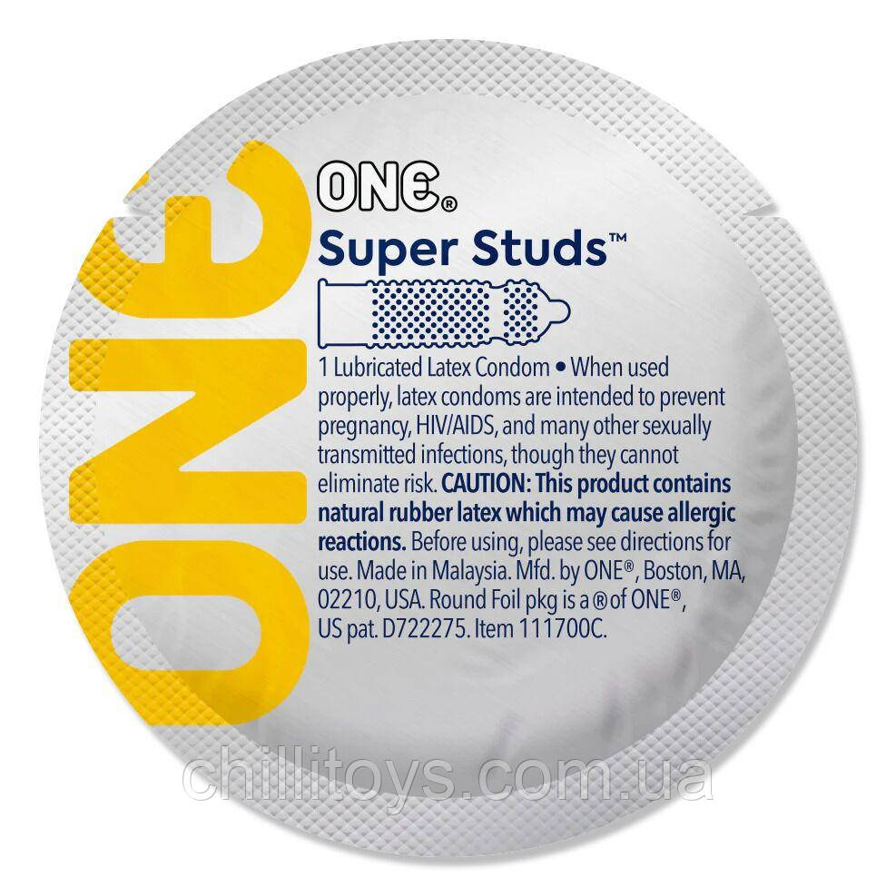 Презерватив ONE Super Studs 1 шт, фото 1