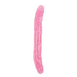 Розовий двосторонній фаллоімітатор 12.8 Inch Dildo, Рожевий, фото 3