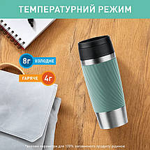 Tefal Термочашка Travel Mug Classic Twist, 360мл, нержавіюча сталь, зелений, фото 6