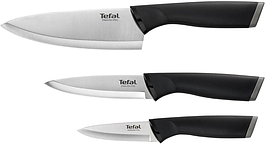 Tefal Набір ножів Comfort, 3 шт, нержавіюча сталь, пластик, чорний