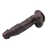 Чорний фалоімітатор Fashion Dude 6.7 Inch Cock, Коричневий, фото 3