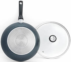 Tefal Сковорода ВОК з кришкою Generous Cook, 28см, алюміній, бакеліт, скло, чорний, фото 4